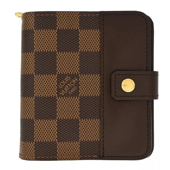 Louis Vuitton Damier Compact Zip Wallet N61668 CA0055 153388 - Picture 1 of 7